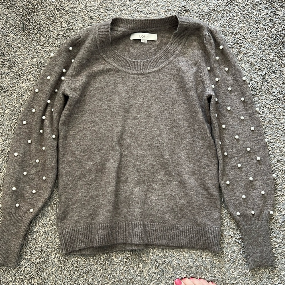 Loft beaded sweater